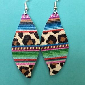 Leather earrings